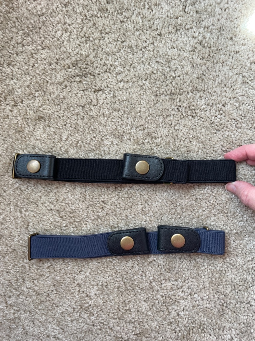 NWT Elastic Snap Belts